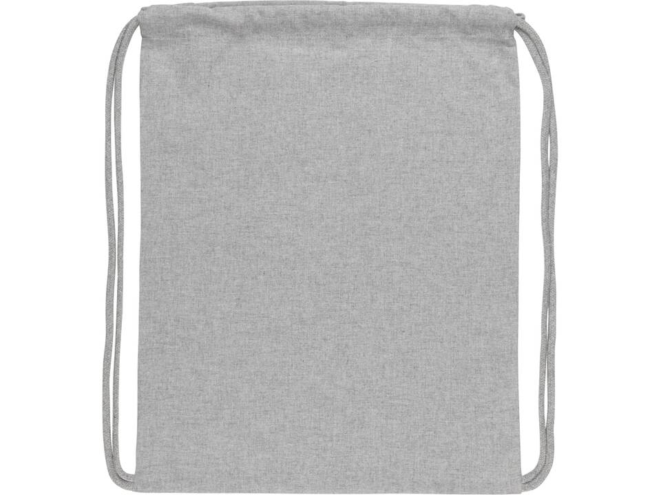 Impact AWARE™ Recycled cotton drawstring backpack 145g 5
