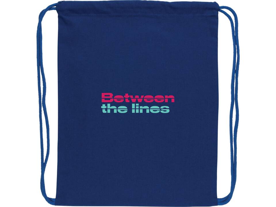 Impact AWARE™ Recycled cotton drawstring backpack 145g 21