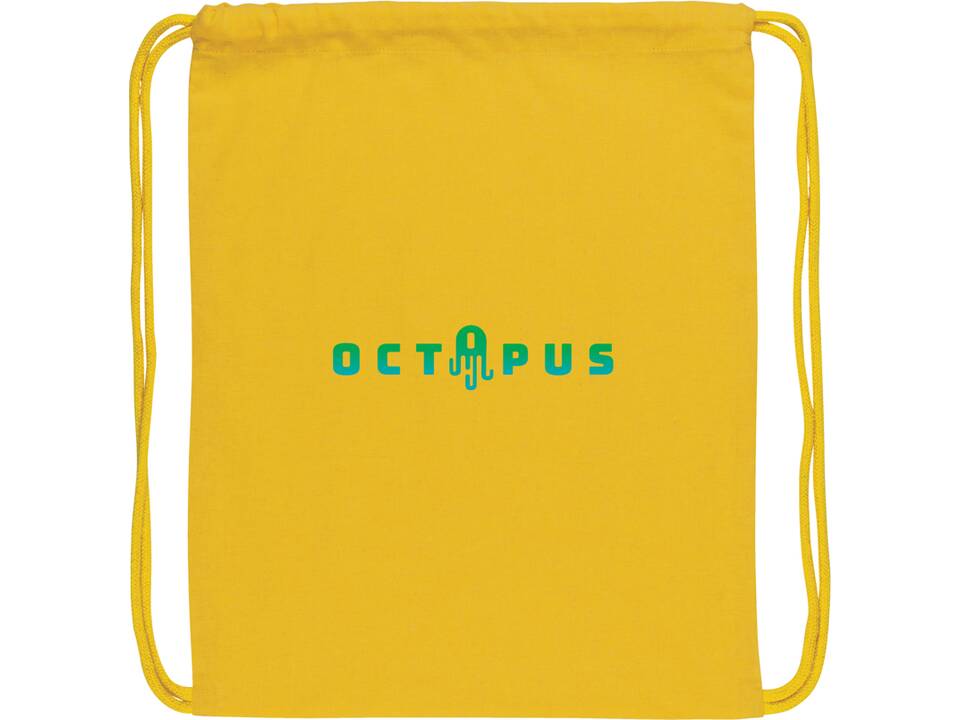 Impact AWARE™ Recycled cotton drawstring backpack 145g 25