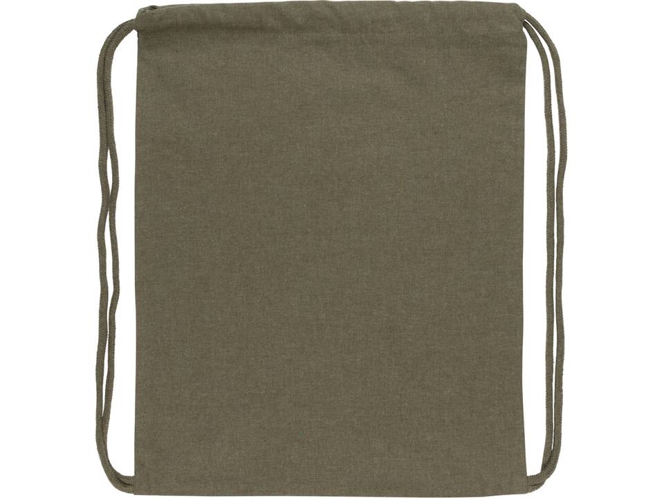 Impact AWARE™ Recycled cotton drawstring backpack 145g 27
