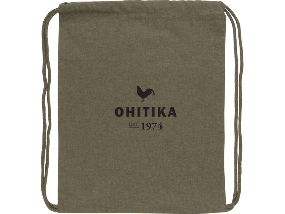 Impact AWARE™ Recycled cotton drawstring backpack 145g 29