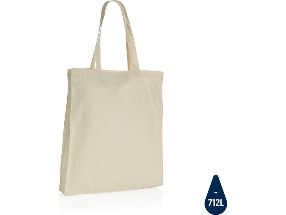 Impact AWARE™ Recycled cotton tote w/bottom 145g 15