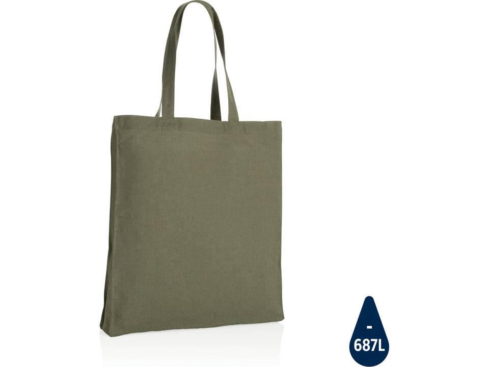 Impact AWARE™ Recycled cotton tote w/bottom 145g 34