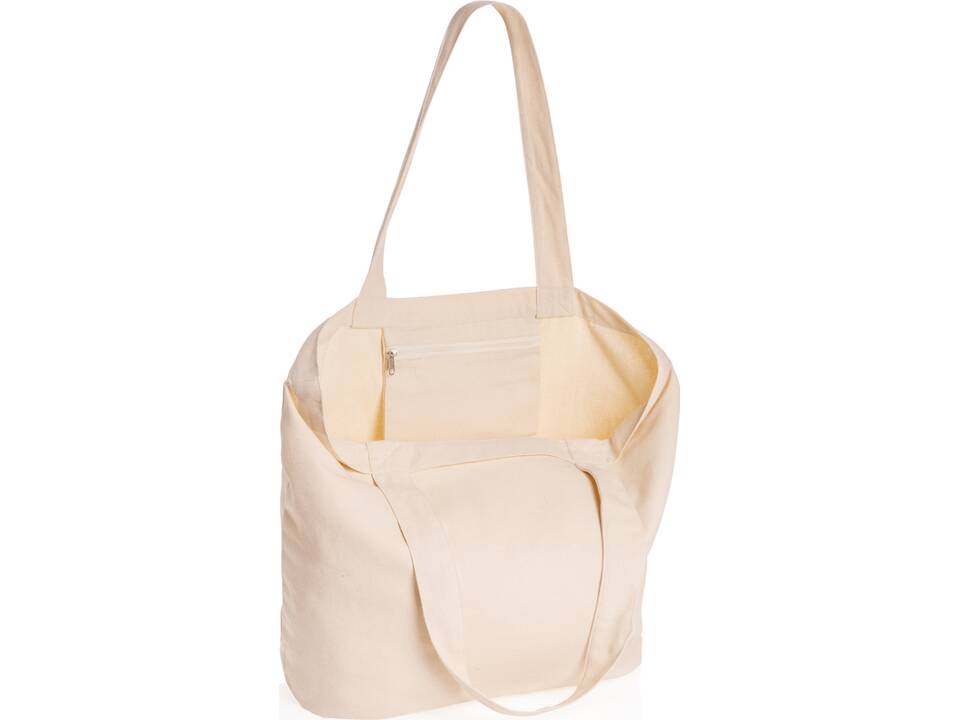Impact Aware™ 240 gsm rcanvas shopper w/pocket undyed 2