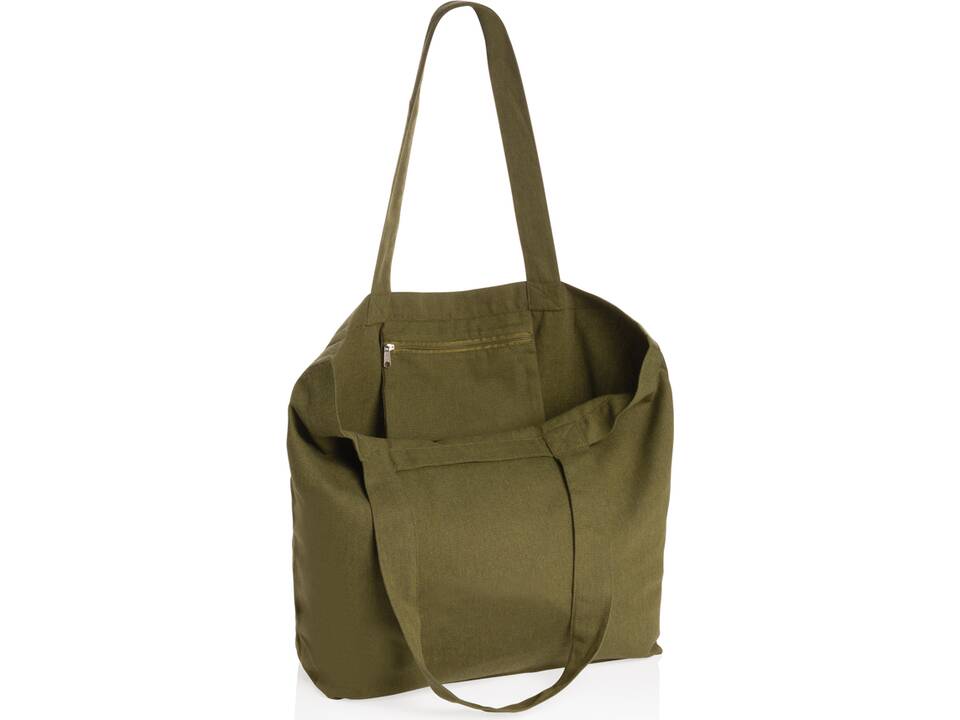 Impact Aware™ 240 gsm rcanvas shopper w/pocket undyed 20