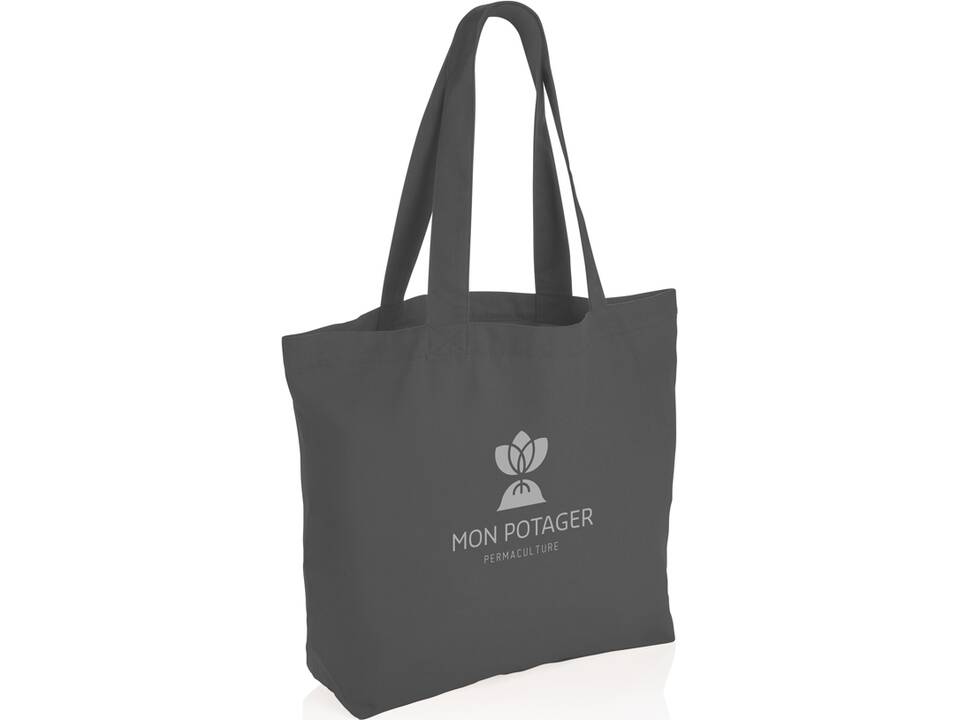 Impact Aware™ 240 gsm rcanvas shopper w/pocket undyed 26