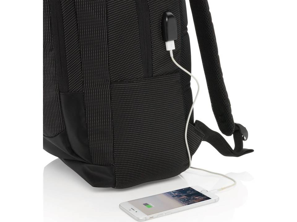Elite 15.6” USB rechargeable laptop backpack 1