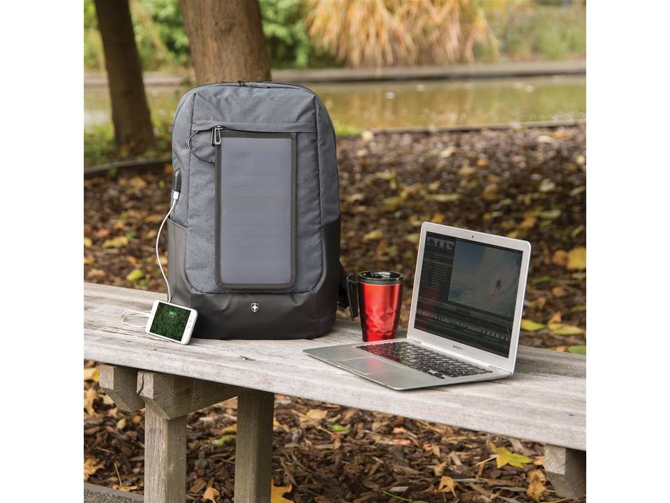 Swiss Peak eclipse solar backpack Pasco Gifts