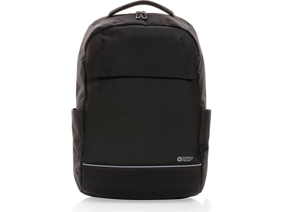 Swiss Peak Brooke AWARE™ RPET daily 15.6" laptop backpack 4