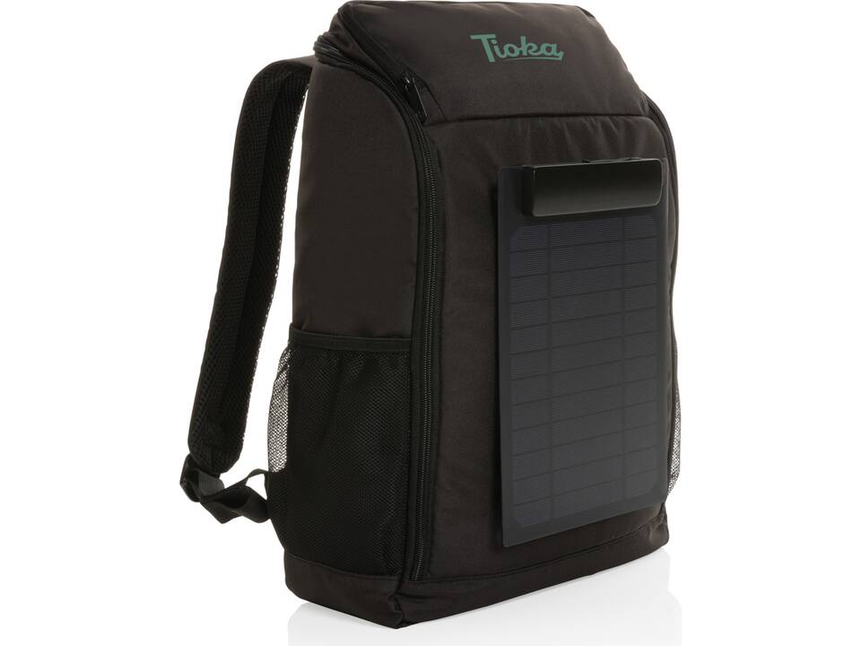 Pedro AWARE™ RPET deluxe backpack with 5W solar panel 8