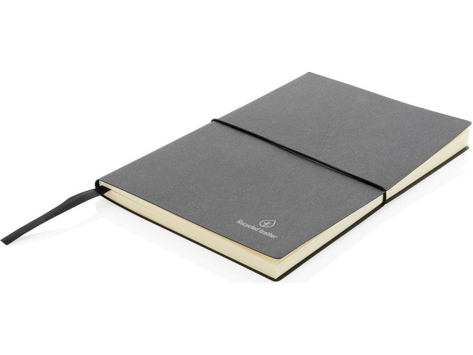 A5 recycled leather notebook 1