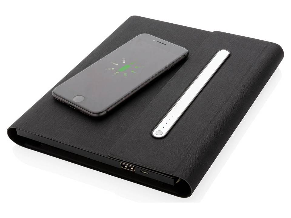 5000 mAh power notebook A5 with wireless charging 2