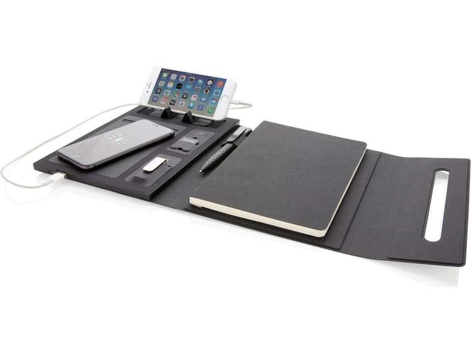 5000 mAh power notebook A5 with wireless charging 6