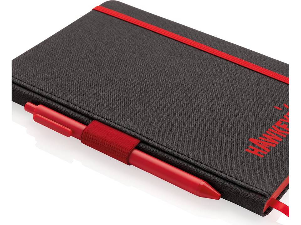 Deluxe A5 notebook with pen holder 9