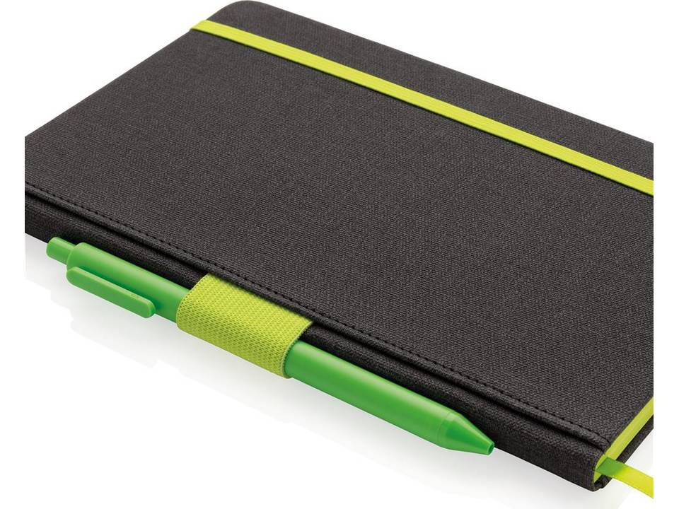 Deluxe A5 notebook with pen holder 3