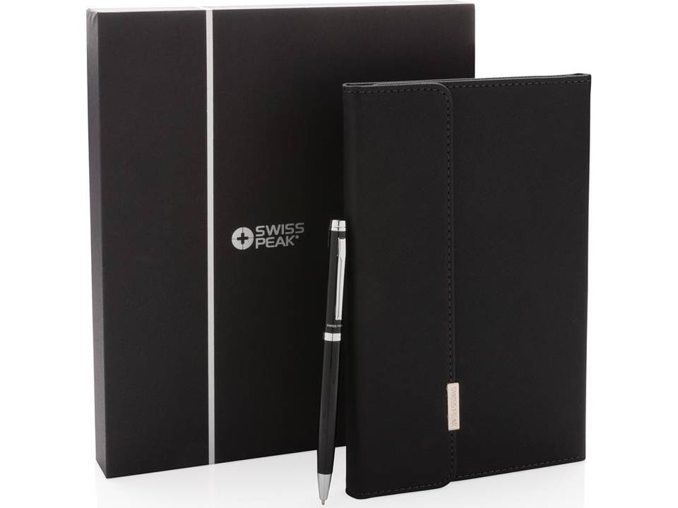 Swiss Peak deluxe A5 notebook and pen set 8