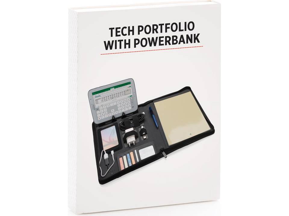 Tech portfolio with powerbank 1