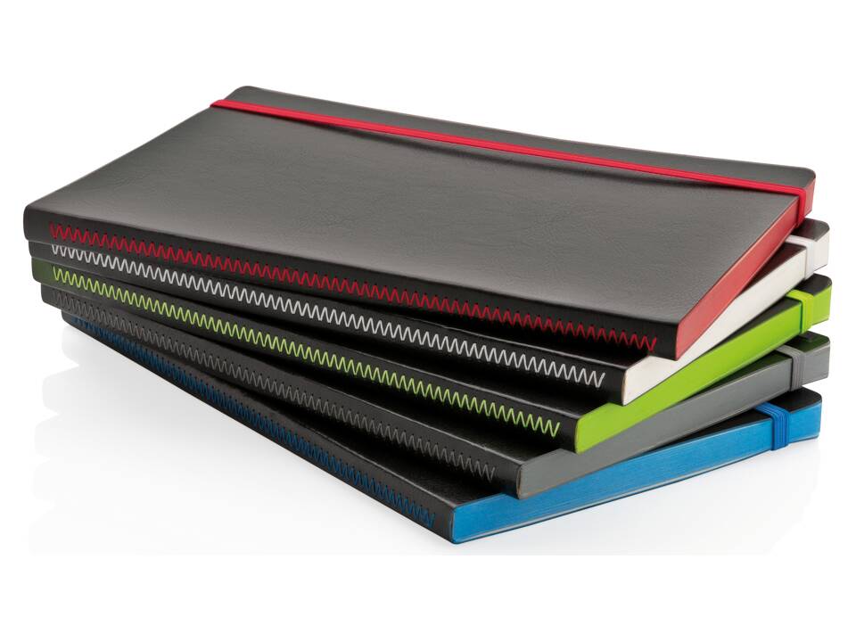 Deluxe A5 flexible softcover notebook coloured edge 7
