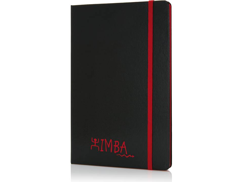 Deluxe hardcover A5 notebook with coloured side 6