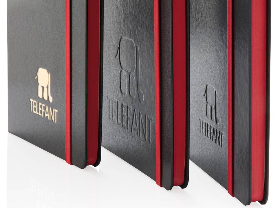 Deluxe hardcover A5 notebook with coloured side 7