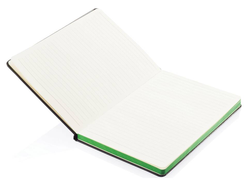 Deluxe hardcover A5 notebook with coloured side 20