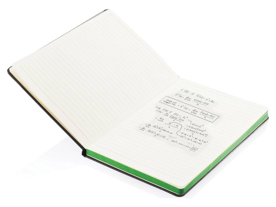 Deluxe hardcover A5 notebook with coloured side 21