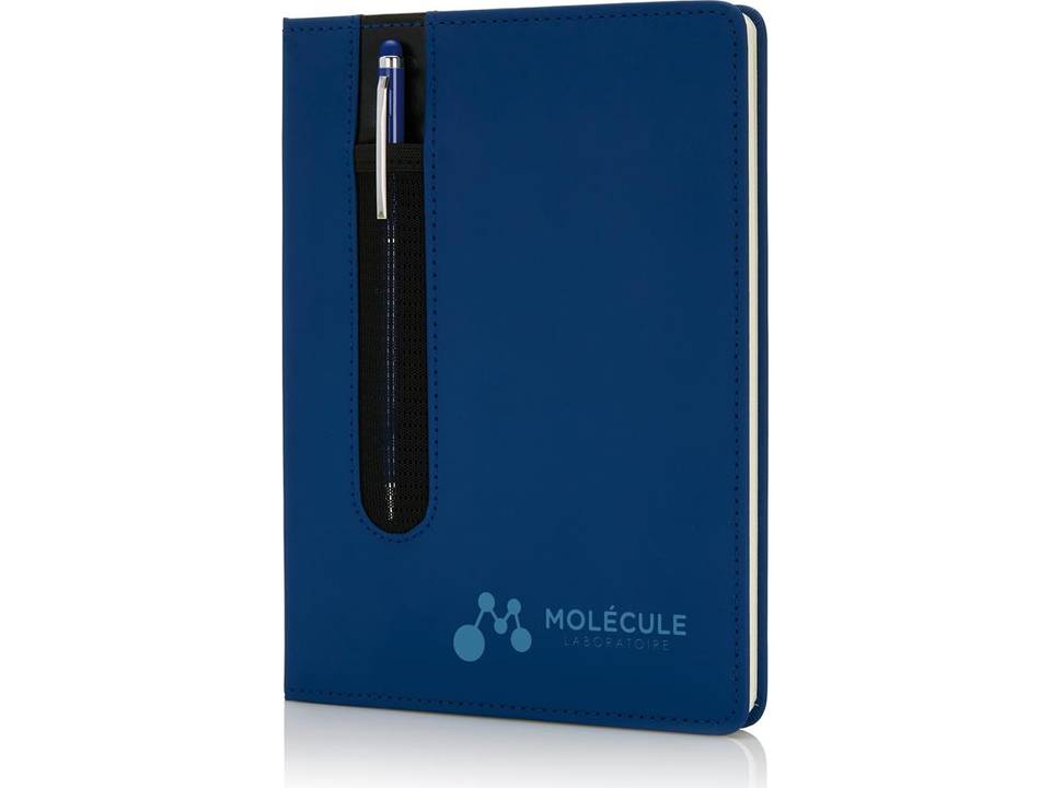 Standard hardcover PU A5 notebook with stylus pen 4
