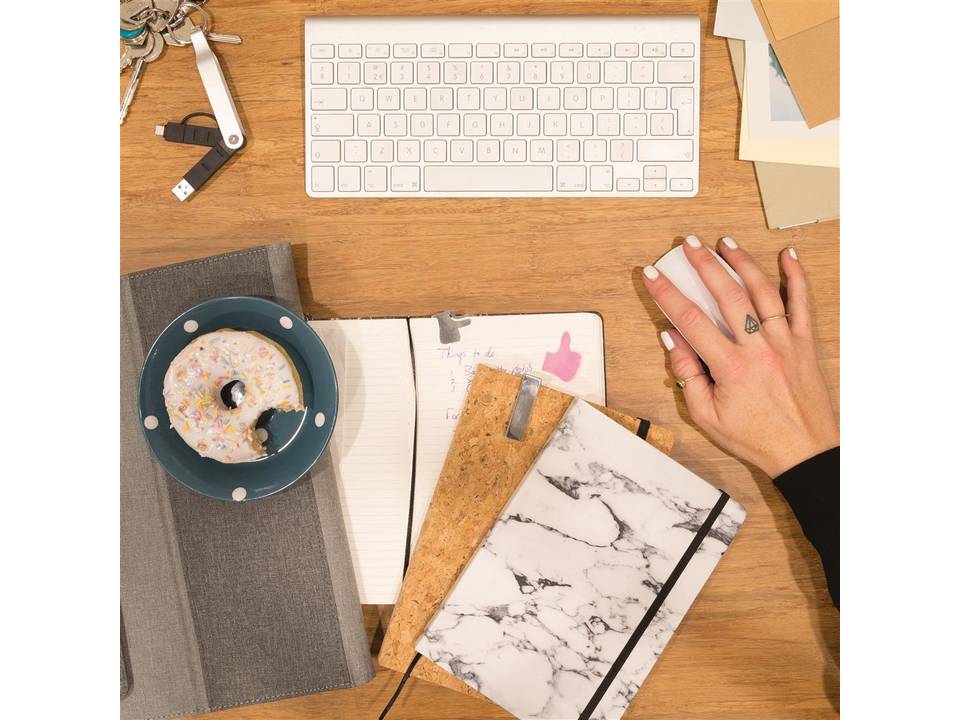 A5 notebook with bamboo pen including stylus 10