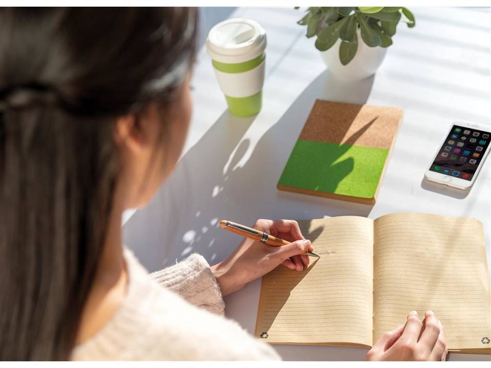 Eco cork notebook 18