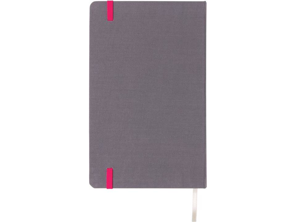 Deluxe fabric notebook with coloured side 24