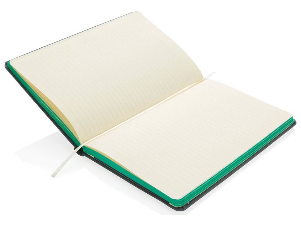 Deluxe fabric notebook with coloured side 4