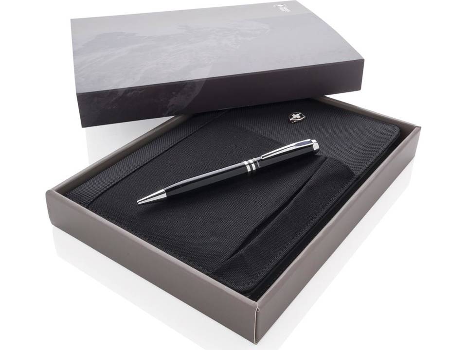 Swiss Peak refillable notebook and pen set 5