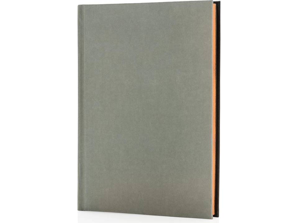 Deluxe fabric 2-in-1 A5 notebook ruled & plain 7