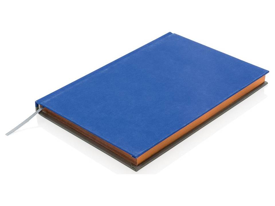 Deluxe fabric 2-in-1 A5 notebook ruled & plain 1