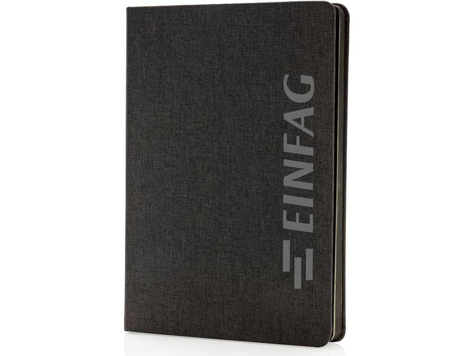Deluxe fabric notebook with black side 17