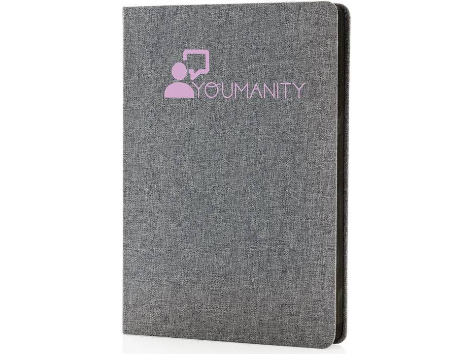 Deluxe fabric notebook with black side 14