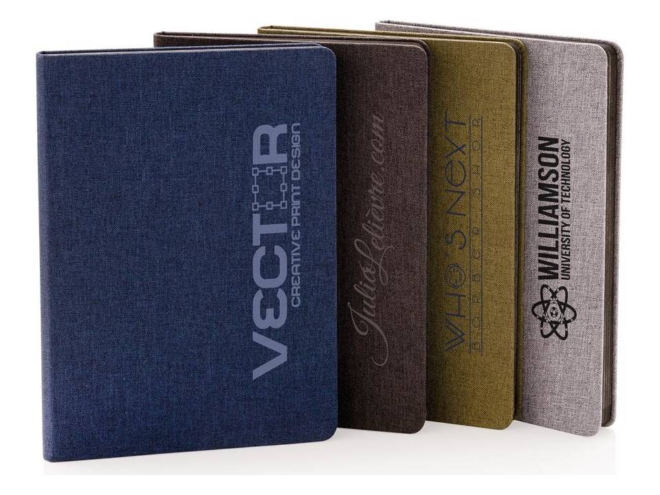 Deluxe fabric notebook with black side 9