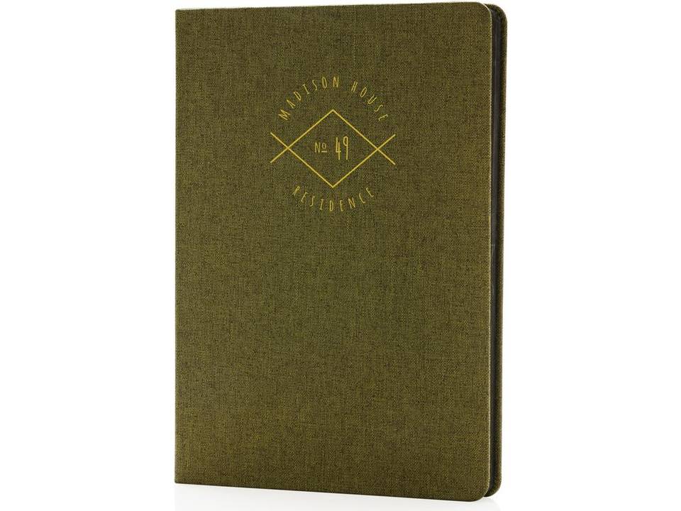 Deluxe fabric notebook with black side 3