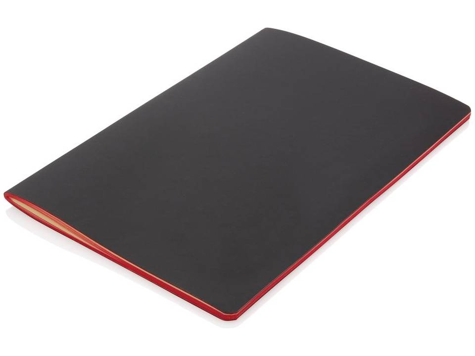 Softcover PU notebook with coloured edge 12