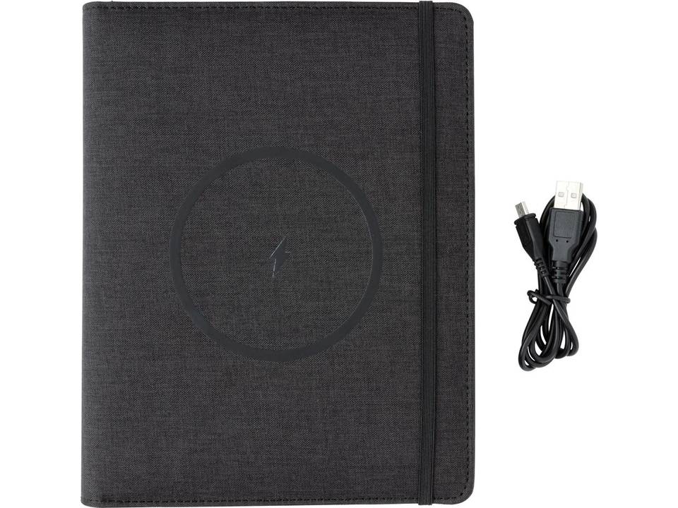 Air 5W RPET wireless charging notebook cover A5 18