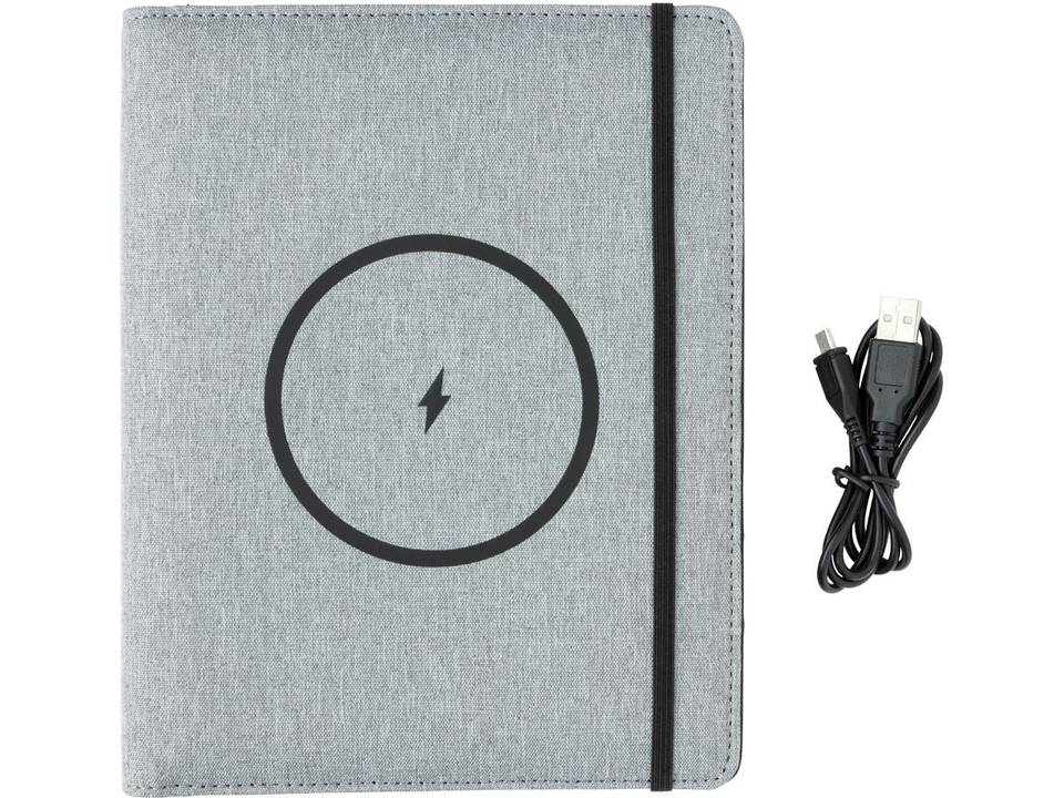 Air 5W RPET wireless charging notebook cover A5 9