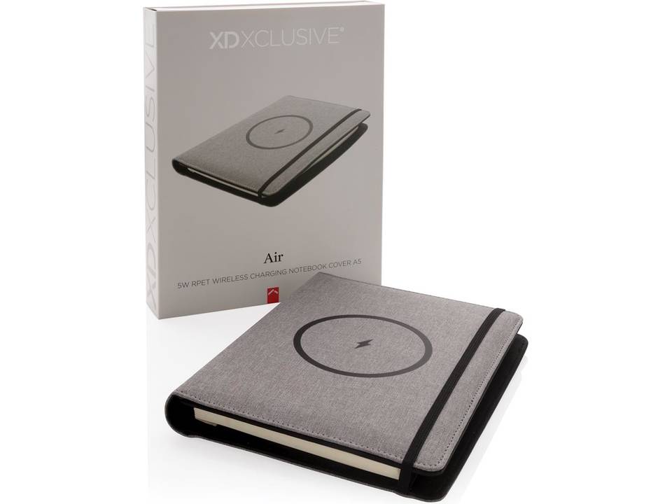 Air 5W RPET wireless charging notebook cover A5 2