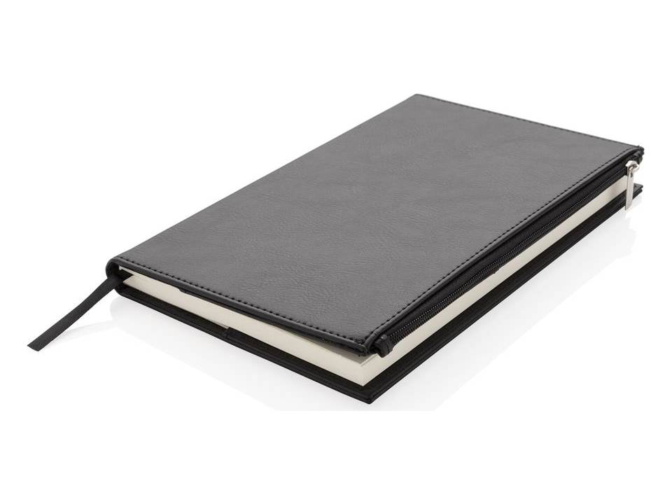 Swiss Peak A5 PU notebook with zipper pocket 3