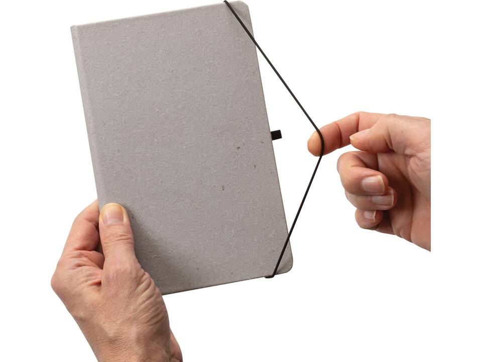 Recycled leather hardcover notebook A5 3