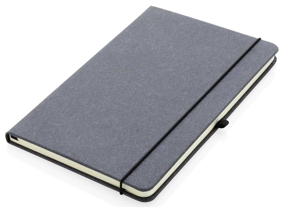 Recycled leather hardcover notebook A5 24