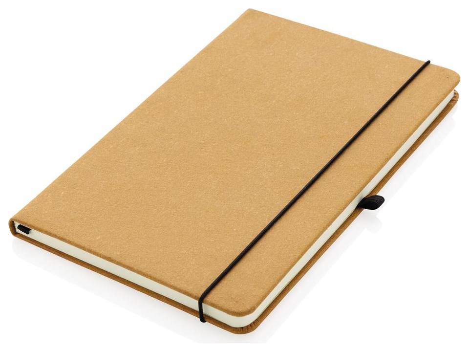 Recycled leather hardcover notebook A5 1