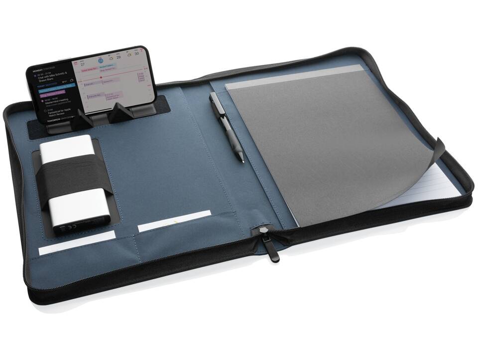 Impact Aware™ deluxe 300D tech portfolio with zipper 12