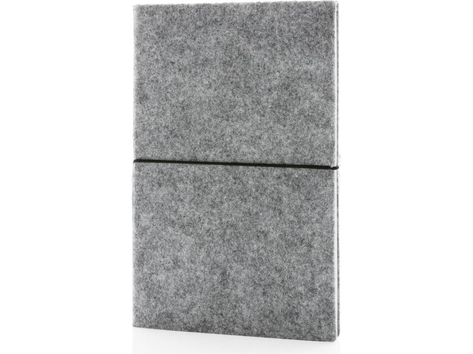 GRS certified recycled felt A5 softcover notebook 7