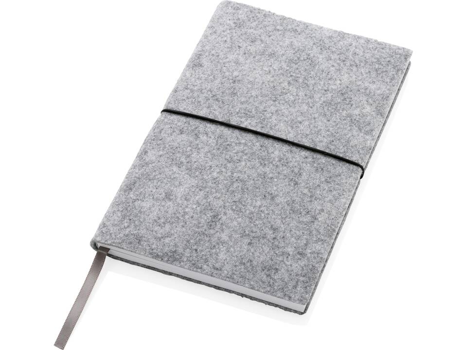 GRS certified recycled felt A5 softcover notebook 8