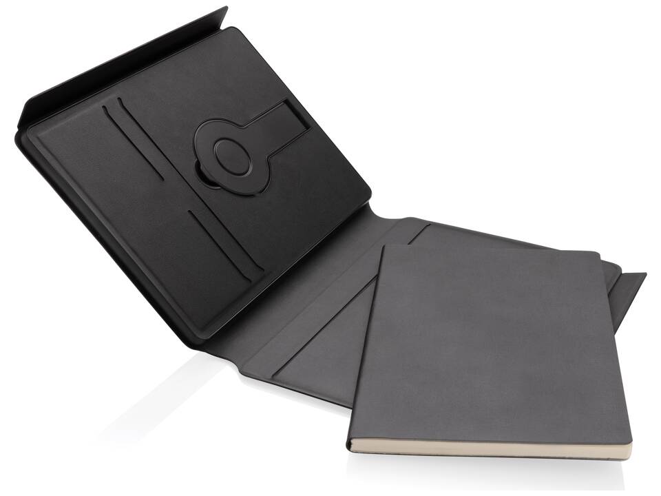 Swiss Peak RCS rePU notebook with 2-in-1 wireless charger 5